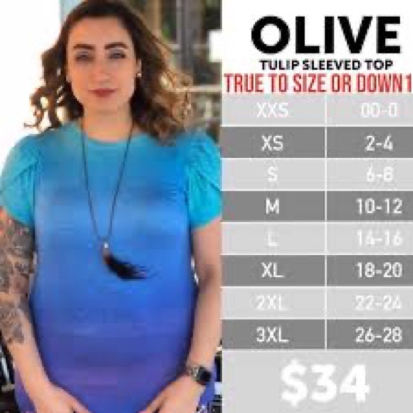Lularoe Olive top - Picture 8 of 9